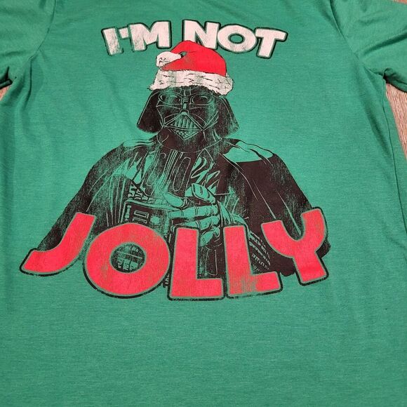 Star Wars Darth Vader I'm Not Jolly Graphic Tee Shirt Mens Size Large - Picture 2 of 6
